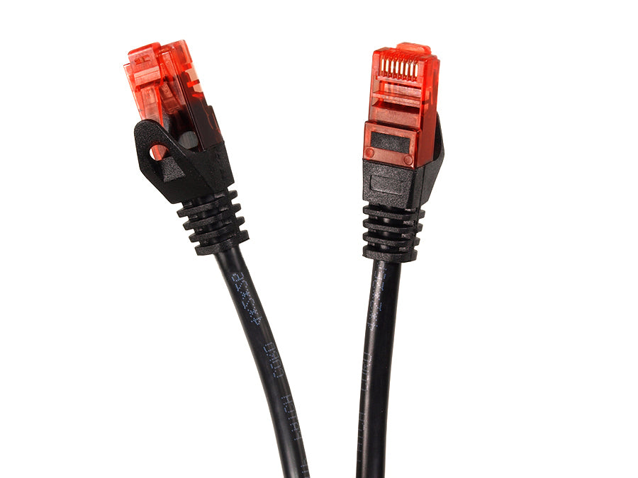 Nätverkskabel Patchkabel UTP Cat.6e 24AWG, 2 x RJ45 hane svart 3 m Maclean MCTV-742