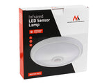 12W LED-taklampa med PIR-rörelsesensor och nödströmförsörjning, 6m räckvidd Maclean Energy MCE131 ACU