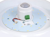 12W LED-taklampa med PIR-rörelsesensor och nödströmförsörjning, 6m räckvidd Maclean Energy MCE131 ACU