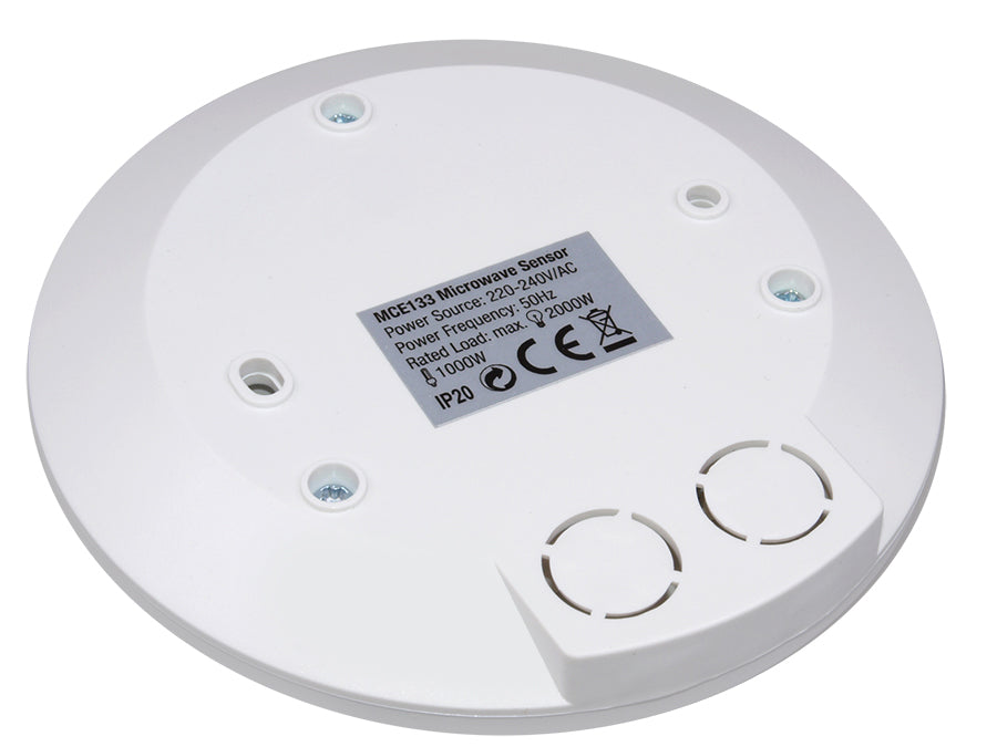 Maclean rörelsedetektor för mikrovågsugn, takmontering, räckvidd 1m-8m, max. 2000W, MCE133