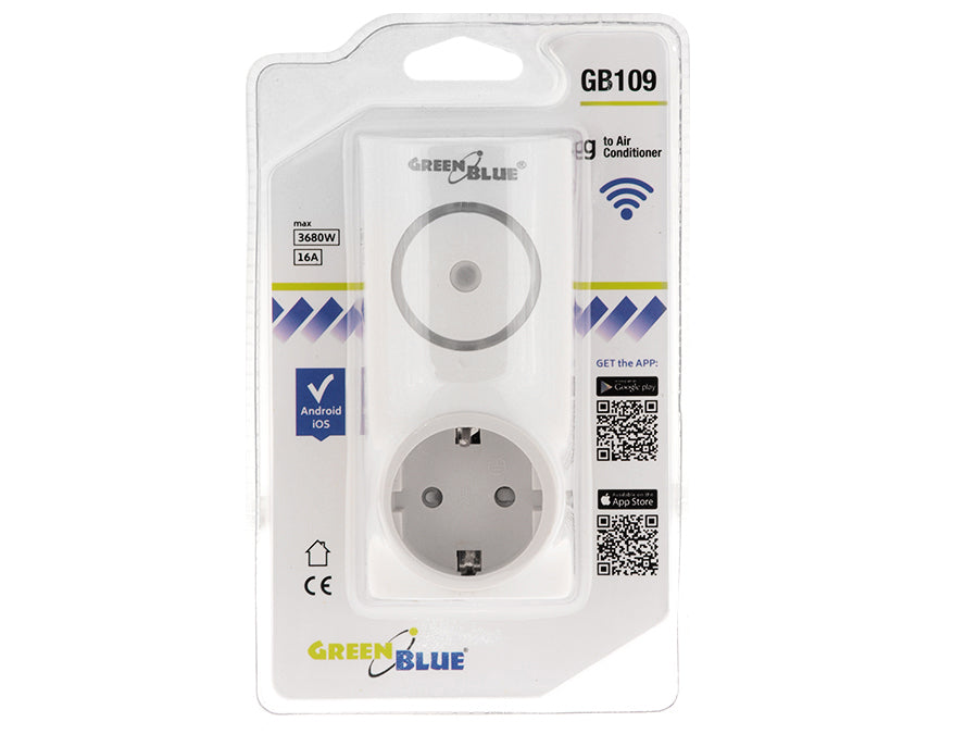 Wifi-fjärrkontroll Android iOS för GreenBlue GB109 luftkonditionering, max 3680W