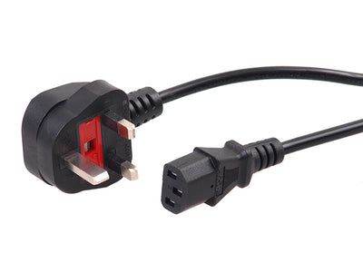 PC Power Cable 3 Pin 1.5m Computer GB UK Plug ATX Connector Projektorer TV DVD