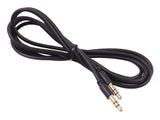 Kabel Maclean, jack 3,5 mm, kontakt till kontakt, 1,5 m, svart, MCTV-815
