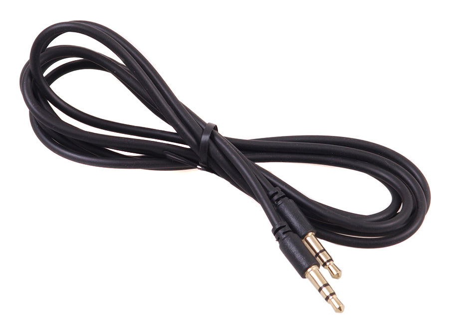 Kabel Maclean, jack 3,5 mm, kontakt till kontakt, 1,5 m, svart, MCTV-815