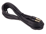 Kabel Maclean, jack 3,5 mm, kontakt till kontakt, 1,5 m, svart, MCTV-815