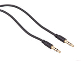 Kabel Maclean, jack 3,5 mm, kontakt till kontakt, 1,5 m, svart, MCTV-815
