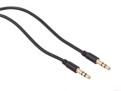 Kabel Maclean, jack 3,5 mm, kontakt till kontakt, 1,5 m, svart, MCTV-815