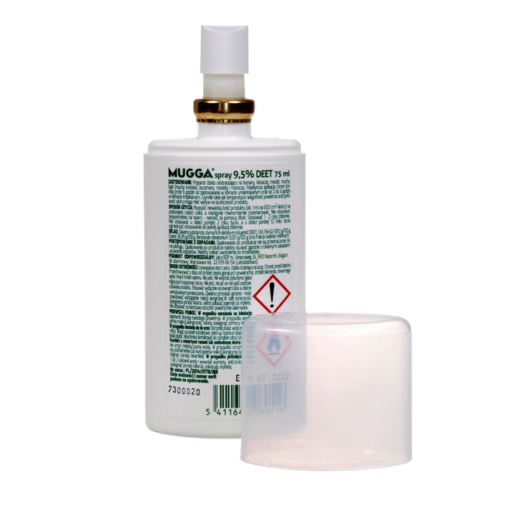 Anti-insektprodukt Spray 9,5% 75 ml Muggaskydd 6-8 timmar