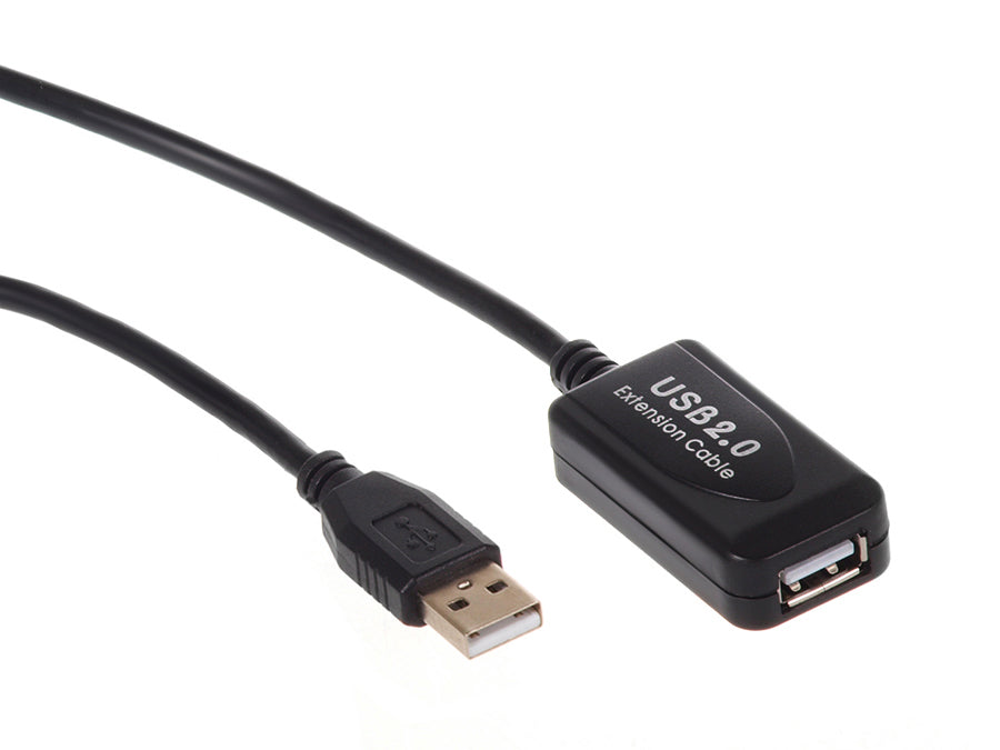 Maclean MCTV -757 Förlängningskabel USB 2.0 Active 480Mbps hastighet 10m dataöverföring Windows