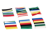 Set med Maclean krympslangar, 7 färger, längd 95mm, bredd, 2mm, 4mm, 6mm, 8mm, 10mm, 12mm, 196 st, MCTV-679