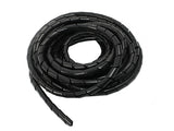 Maclean Kabelskydd, (8,7*10mm), 3m, svart spiral, MCTV-685 B