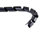 Kabelhylsa (20,4 * 22 mm) 3 m spiral svart Maclean MCTV-687 B.