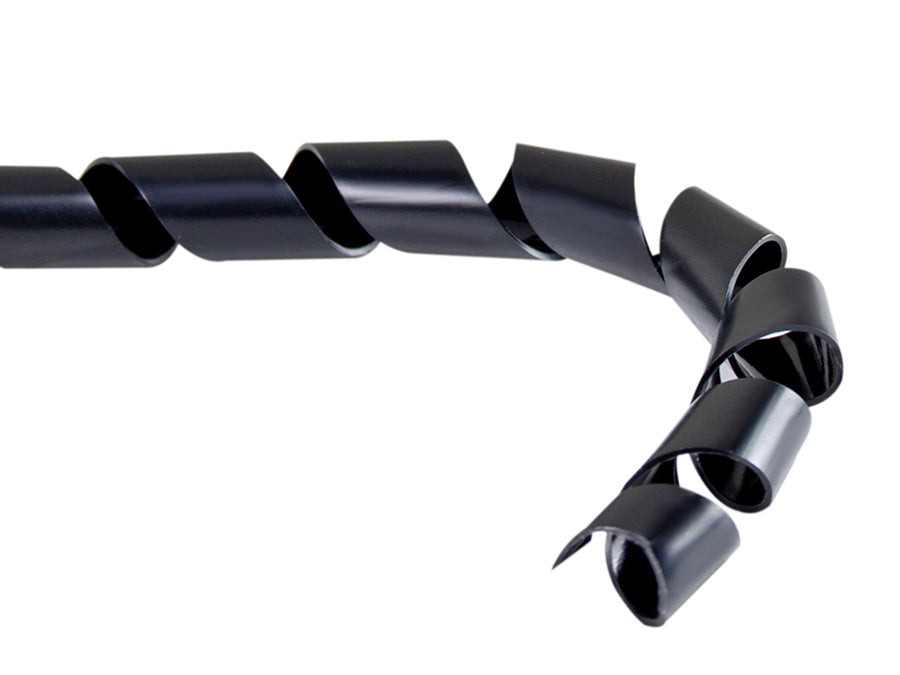 Kabelhylsa (20,4 * 22 mm) 3 m spiral svart Maclean MCTV-687 B.
