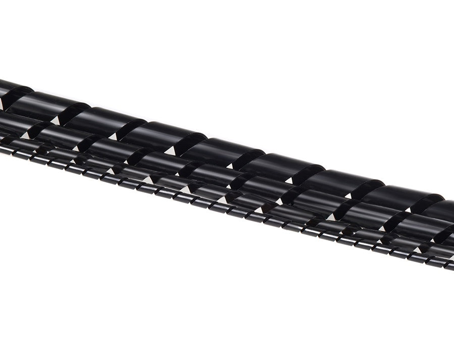 Kabelhylsa (20,4 * 22 mm) 3 m spiral svart Maclean MCTV-687 B.