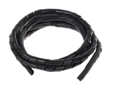 Kabelhylsa (20,4 * 22 mm) 3 m spiral svart Maclean MCTV-687 B.
