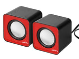 Audiocore AC870 PC-högtalare Stereo Laptop Compact Wired 2.0 USB 6W 2 x 3W 3.5mm Jack
