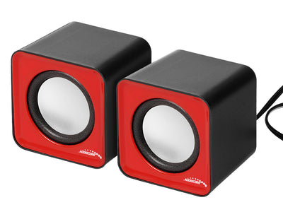Audiocore AC870 PC-högtalare Stereo Laptop Compact Wired 2.0 USB 6W 2 x 3W 3.5mm Jack