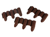 Cellfast trädgårdsstaket, träimitation, frostbeständigt, längd 2,4 m, färg brun, 34-031