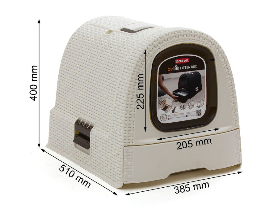 Curver Pet Life Cream Covered Pet Grooming Box