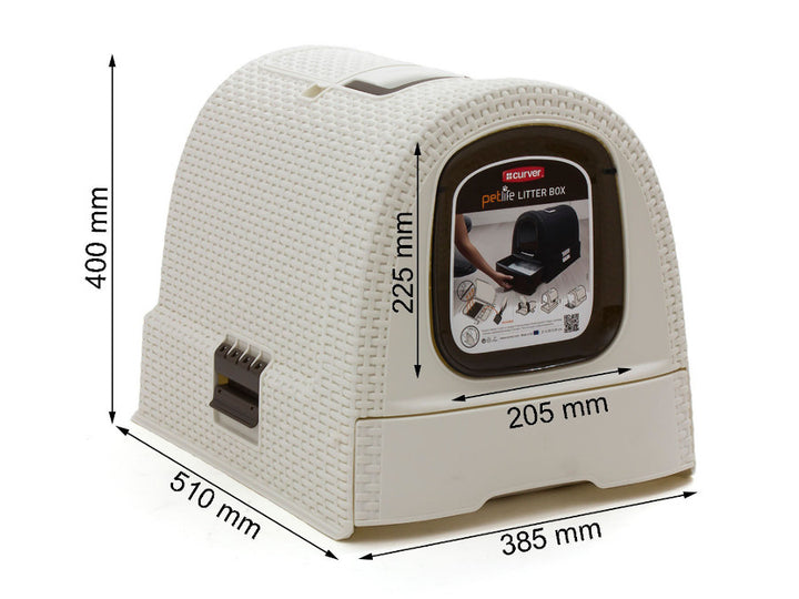 Curver Pet Life Cream Covered Pet Grooming Box