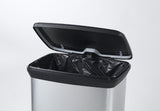 Soptunna CURVER-kapacitet 50L silverfärg med pedal