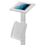 Maclean surfplatta reklamställ, golvställ med låsanordning, 9,7"/10,2" iPad, 10,5" iPad Air/iPad Pro, 10,1" Samsung Galaxy Tab A (2019), MC-724