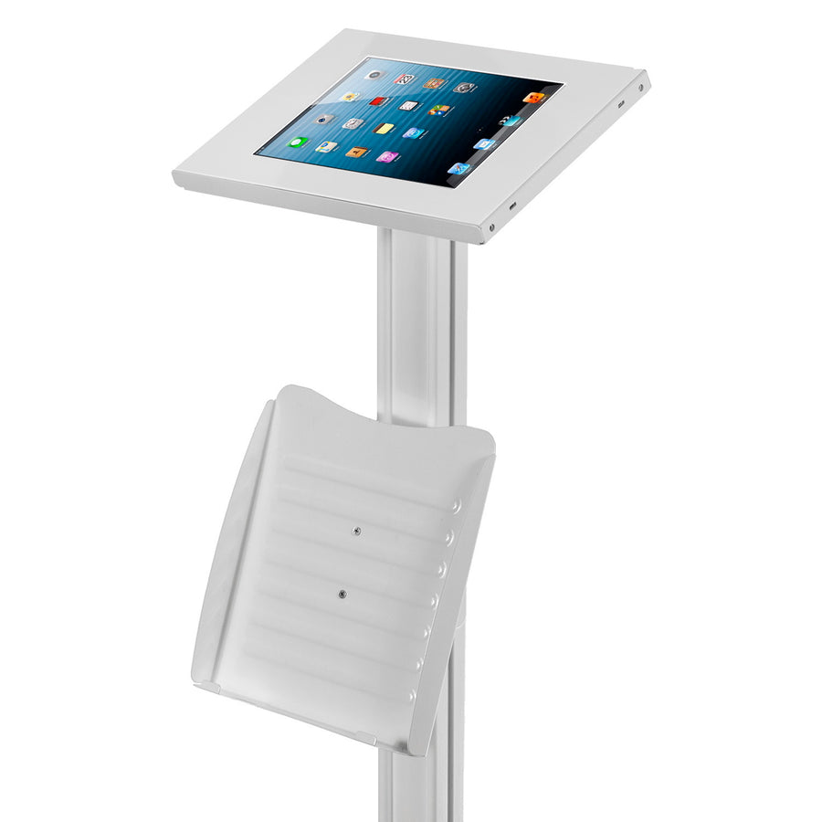 Maclean surfplatta reklamställ, golvställ med låsanordning, 9,7"/10,2" iPad, 10,5" iPad Air/iPad Pro, 10,1" Samsung Galaxy Tab A (2019), MC-724