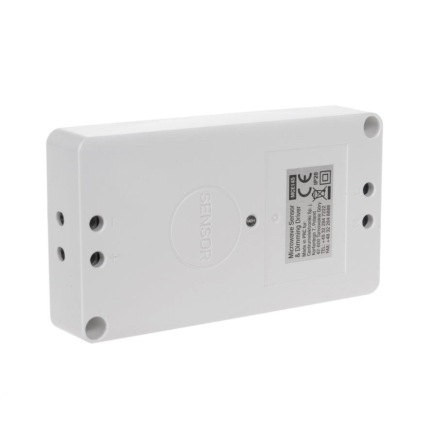 Maclean mikrovågsrörelsedetektor, Led strömförsörjning med dimmer, Räckvidd 2m-8m, MCE145 W
