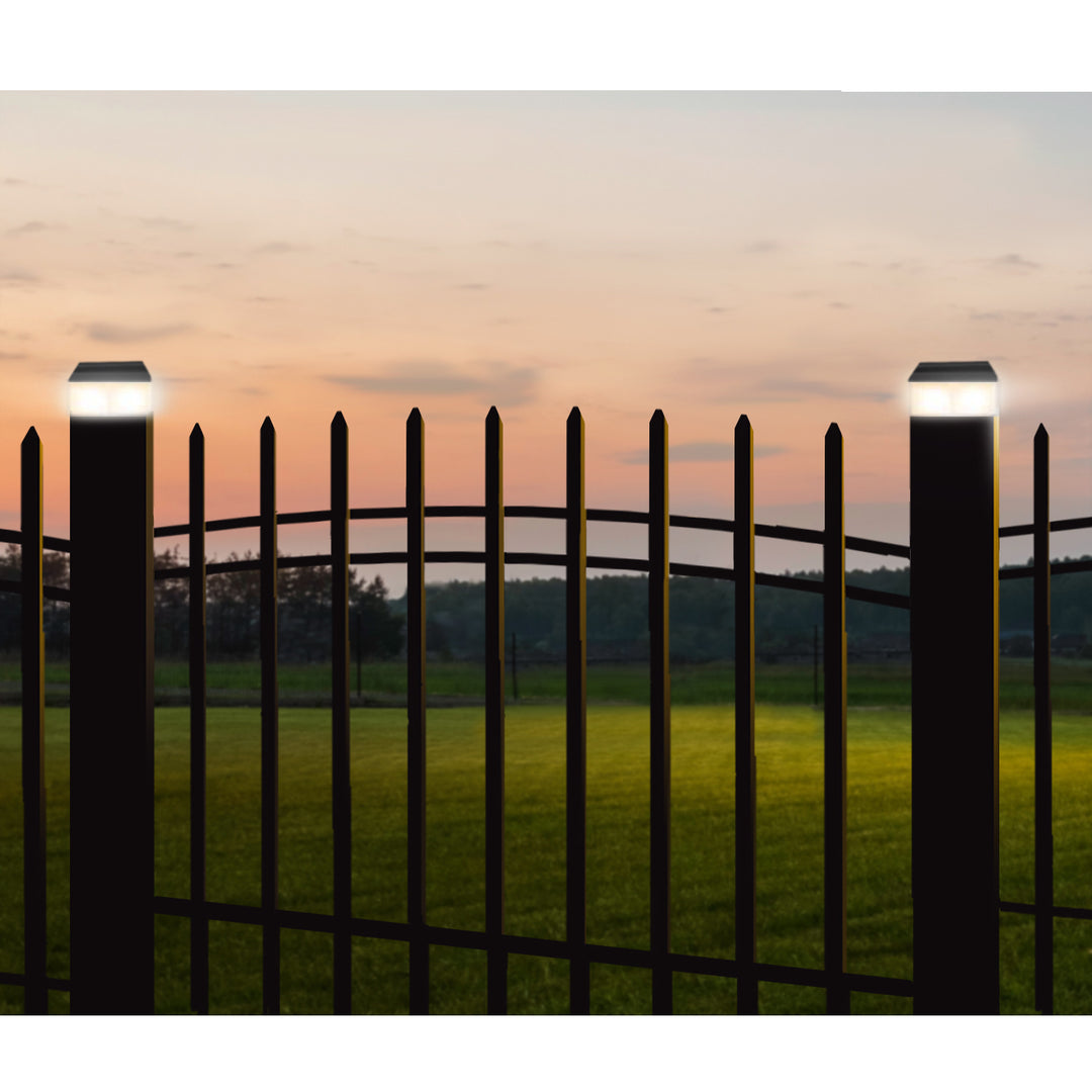 Solar LED Fence Post Lamp 60 x 40 mm GreenBlue GB125