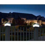 GreenBlue LED-solcellslampa för stolpar, 60x60mm, kuvertskärm, GB126