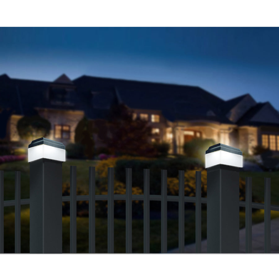 GreenBlue LED-solcellslampa för stolpar, 60x60mm, kuvertskärm, GB126