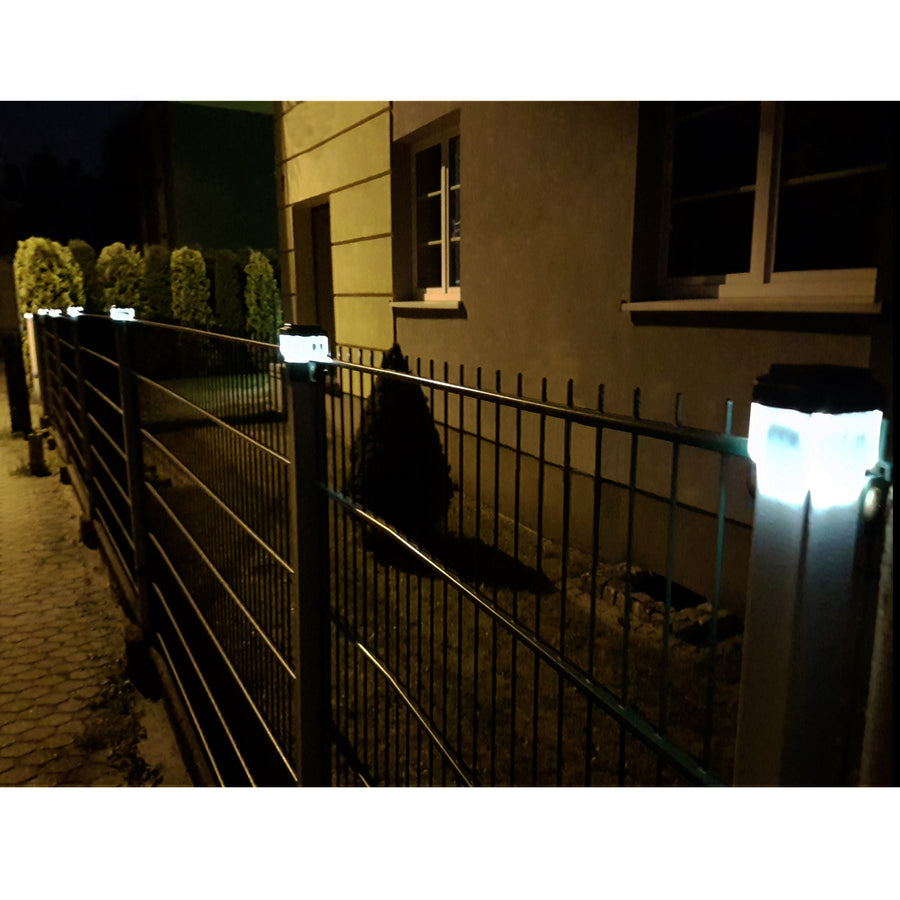 GreenBlue LED-solcellslampa för stolpar, 60x60mm, kuvertskärm, GB126