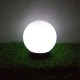 GreenBlue solcellsdriven fristående trädgårdslampa, sfärisk, 20x20x53 cm, vit LED, GB123