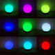 GreenBlue solcellsdriven fristående trädgårdslampa, sfär, 20x20x53cm, RGB-färgade LED, GB124