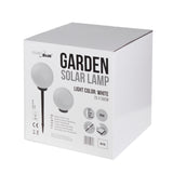 GreenBlue solcellslampa, fristående trädgårdslampa, sfärisk, 25x25x58 cm, vit LED, GB166