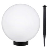 Solcellsdriven fristående trädgårdslampa GB168 – sfärisk, 30x30x63 cm, vit LED