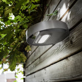 GreenBlue GB130 LED 3W cirkulär solcellslampa för vägg