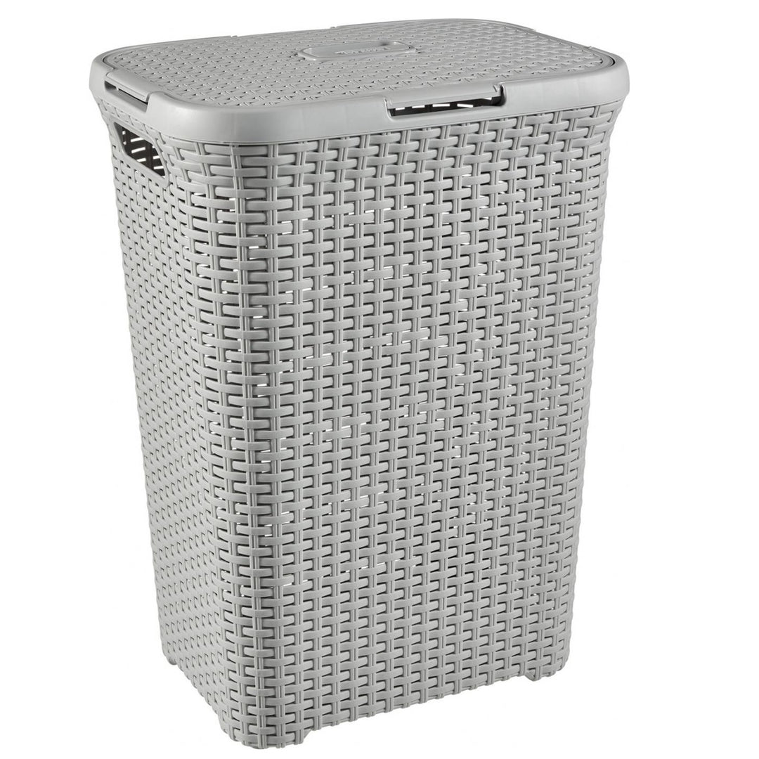 Curver tvättkorg, öppen konstruktion, 60 liter, ljusgrå, Natural Style