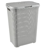 Curver tvättkorg, öppen konstruktion, 60 liter, ljusgrå, Natural Style