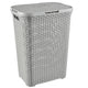 Curver tvättkorg, öppen konstruktion, 60 liter, ljusgrå, Natural Style