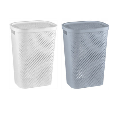 Tvättkorg Curver Infinity 60L vit plast
