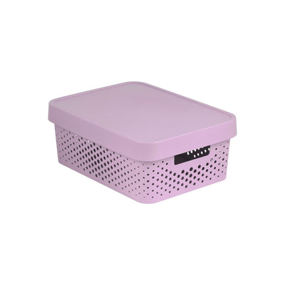 Curver Infinity 11L öppnad behållare med lock rosa