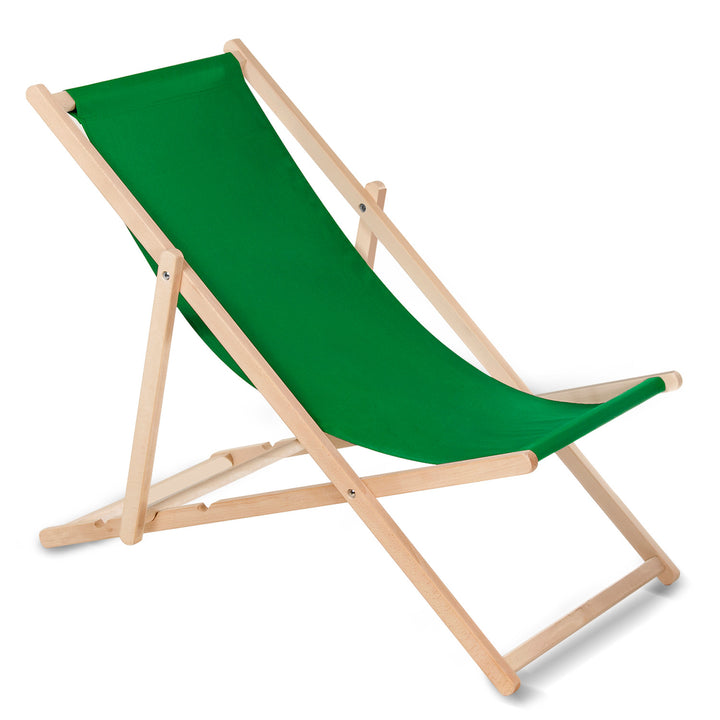 GreenBlue GB183 classic reclining chair in beech, orange