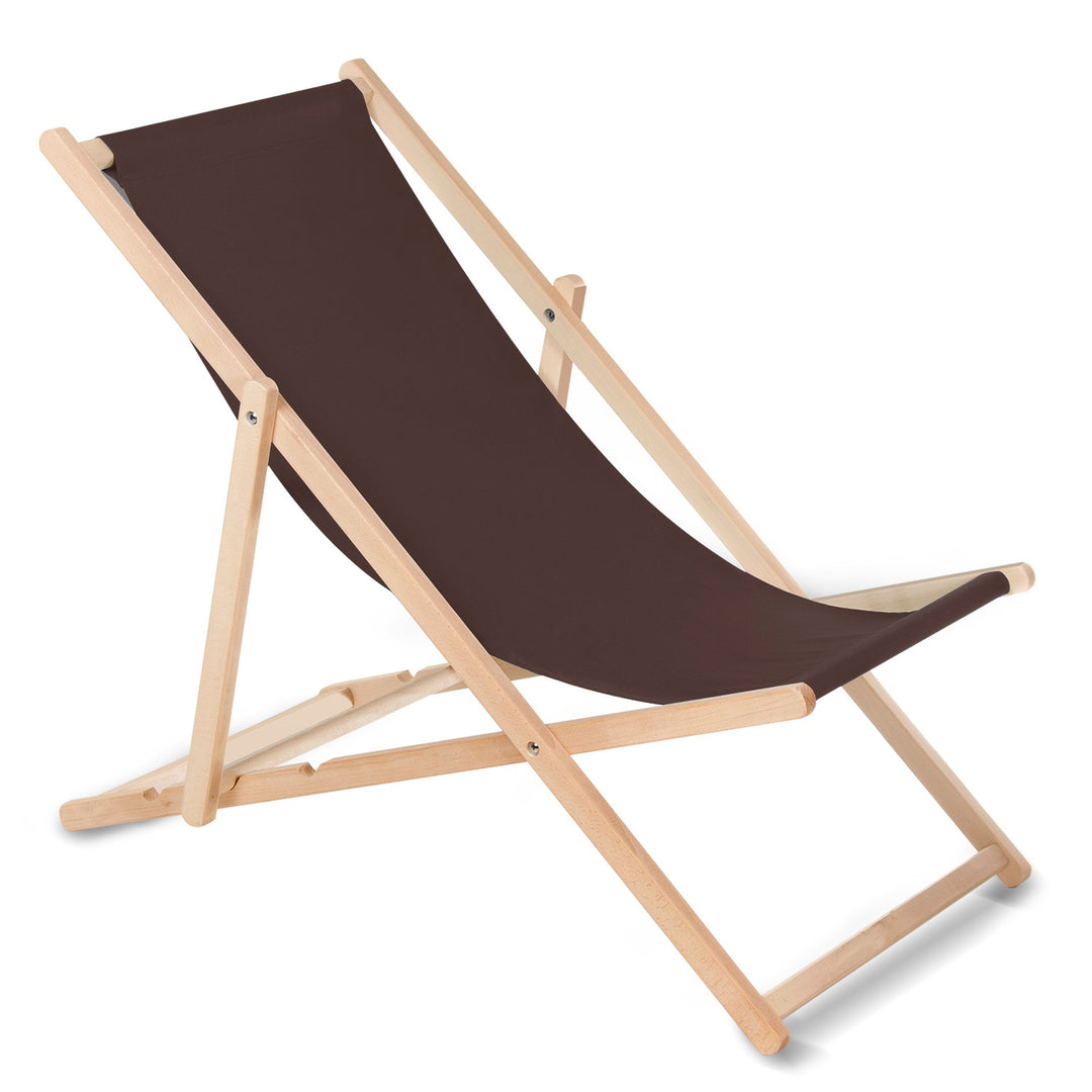 GreenBlue GB183 classic reclining chair in beech, orange