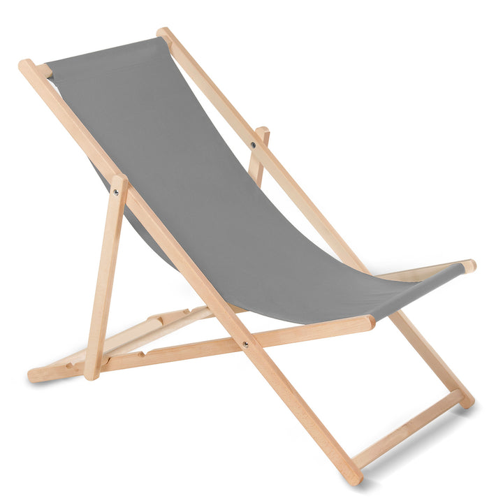 GreenBlue GB183 classic reclining chair in beech, orange