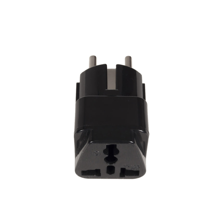 Universal adapter för uttag från Storbritannien till EU svart Maclean MCE155