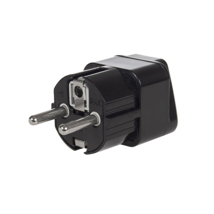 Universal adapter för uttag från Storbritannien till EU svart Maclean MCE155