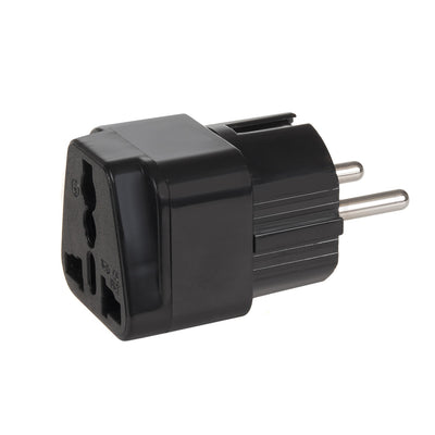 Universal adapter för uttag från Storbritannien till EU svart Maclean MCE155