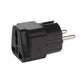 Universal adapter för uttag från Storbritannien till EU svart Maclean MCE155