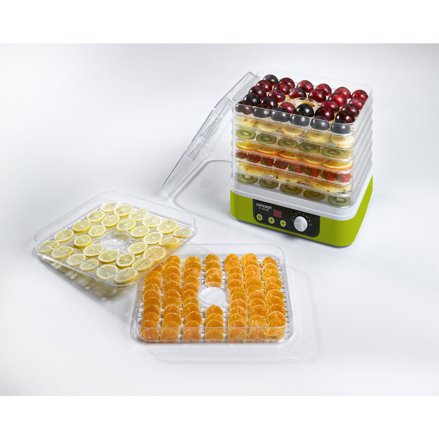 Concept SO 1060 Food Dehydrator 6 Tray 245 W För Frukt/Grönsaker/Svampar/Blommor/Örter/Kött/Fiskar
